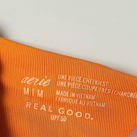 Aerie • NWT Orange High Cut One Piece Swimsuit - Picture 5 of 10